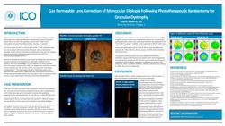 Gas Permeable Lens Correction of Monocular Diplopia Following Phototherapeutic Keratectomy for Granular Dystrophy