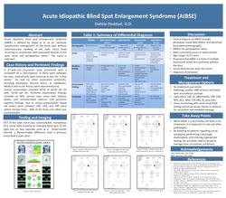 Acute idiopathic blind spot enlargement syndrome (AIBSE)