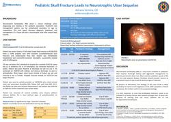 Pediatric Skull Fracture Leads to Neurotrophic Ulcer Sequelae