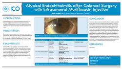 Atypical endophthalmitis after cataract surgery with intraoperative intravitreal moxifloxacin injection