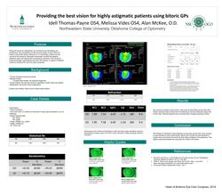 Providing the best vision for highly astigmatic patients using bitoric GPs