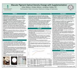 Macular Pigment Optical Density with Supplementation