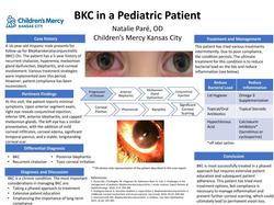 BKC in a Pediatric Patient