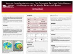 Irregular Corneal Astigmatism and Post-Concussion Syndrome: Scleral Contact Lens Management of the Visually Symptomatic Patient