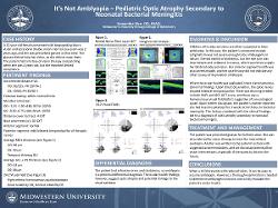 It's Not Amblyopia - Pediatric Optic Atrophy Secondary to Neonatal Bacterial Meningitis